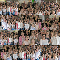 Collage Bilder Mitarbeiter des PL, Gruppenbilder